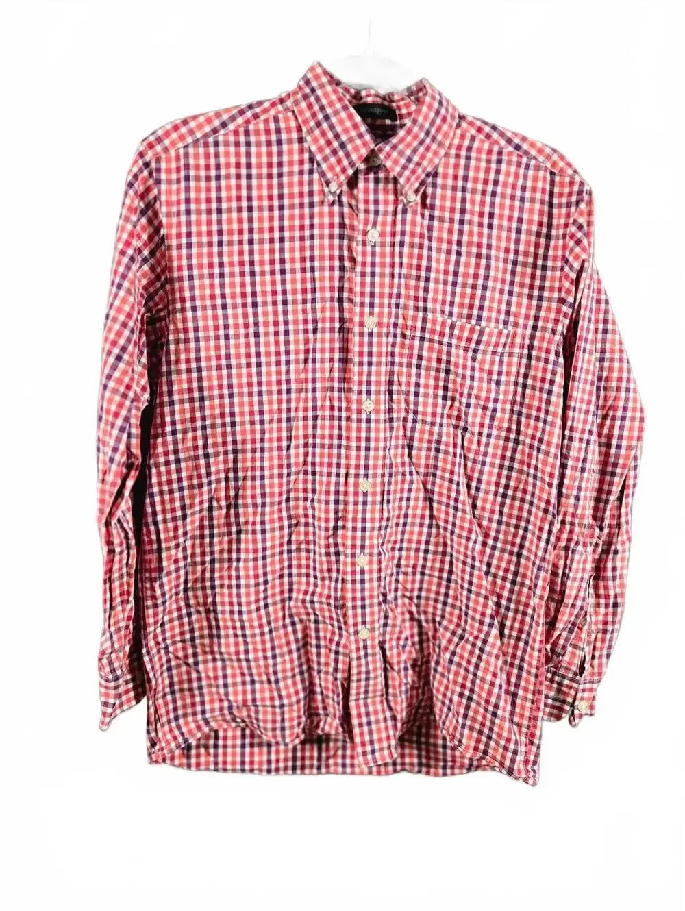 Pendleton Plaid Button-Down Long-Sleeve Plaid Shirt Cabin Preppy Office